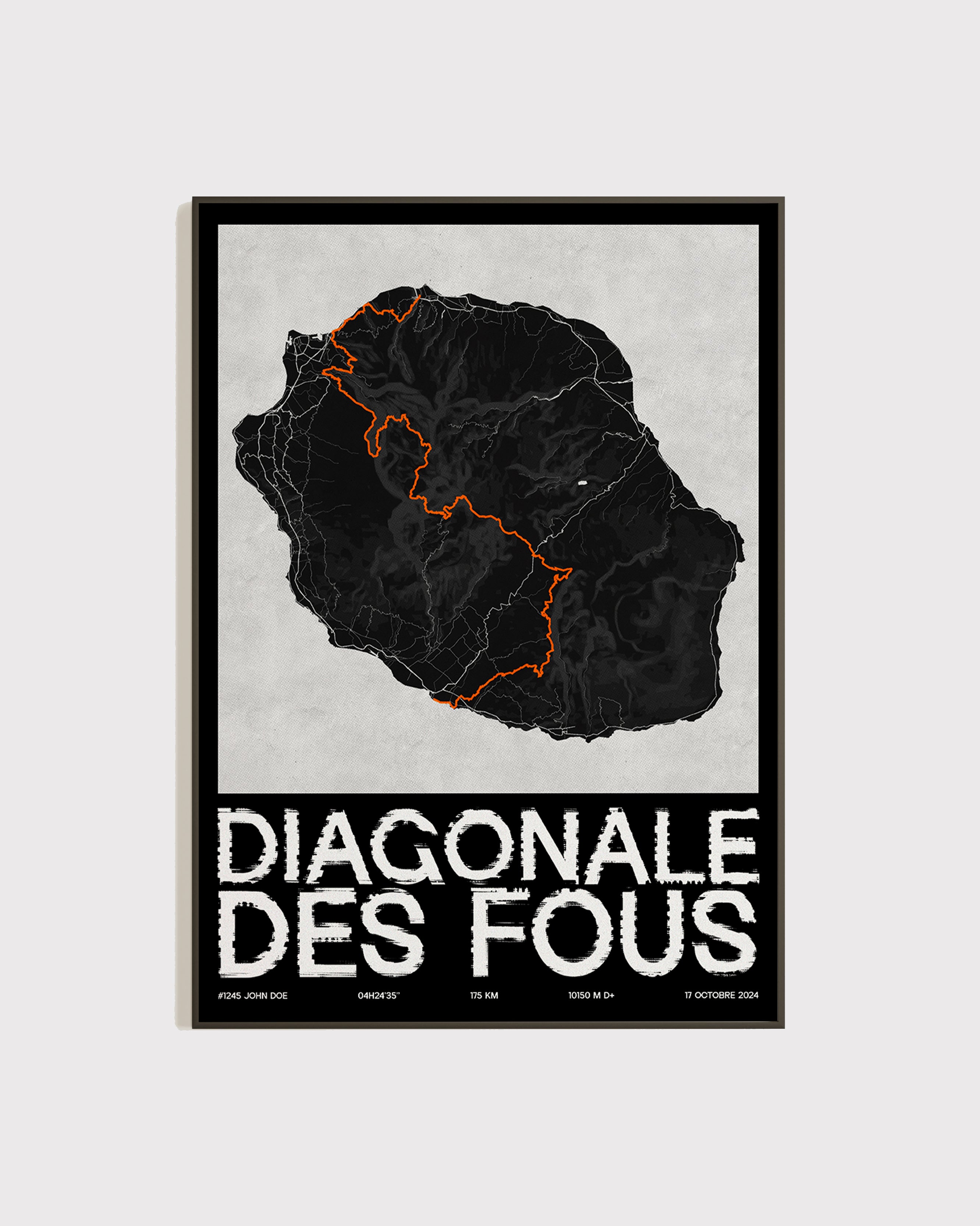 Affiche personnalisée Diagonale des Fous 2024 | Format A3 (29,7 x 42,0 cm)